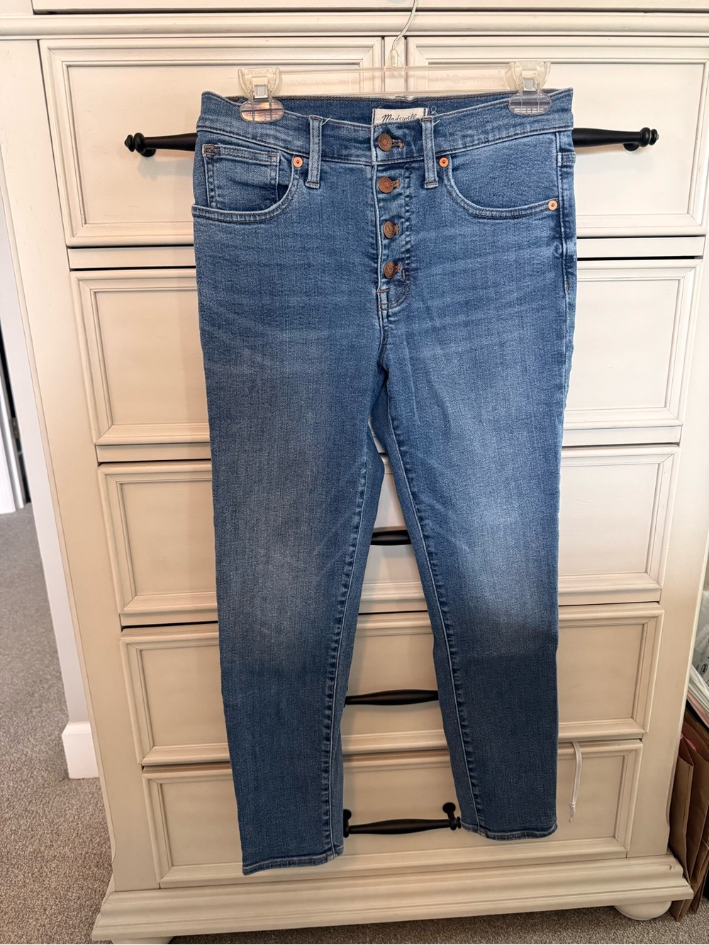 Madewell Mid-Rise Button-Fly Jeans - Light Blue Wash